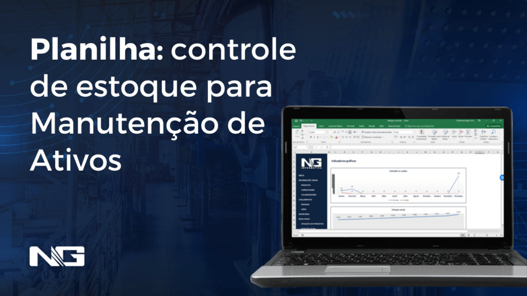 Planilha: controle de estoque para Manutenção de Ativos